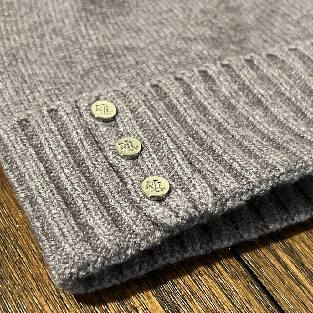 POLO Ralph Lauren Beanie Hat Grey One Size